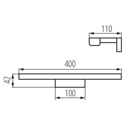 LED Vannitoa peeglivalgusti ASTEN LED/8W/230V IP44 valge