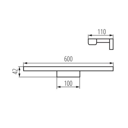 LED Vannitoa peeglivalgusti ASTEN LED/12W/230V IP44 valge