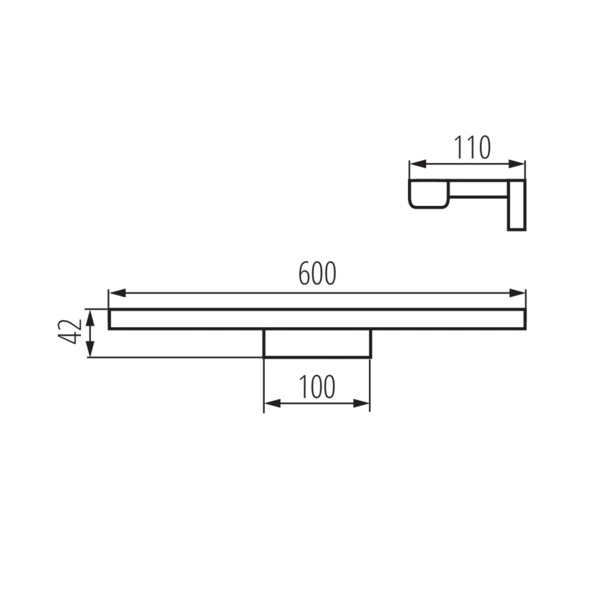 LED Vannitoa peeglivalgusti ASTEN LED/12W/230V IP44 valge