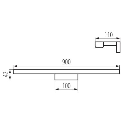 LED Vannitoa peeglivalgusti ASTEN LED/15W/230V IP44 valge