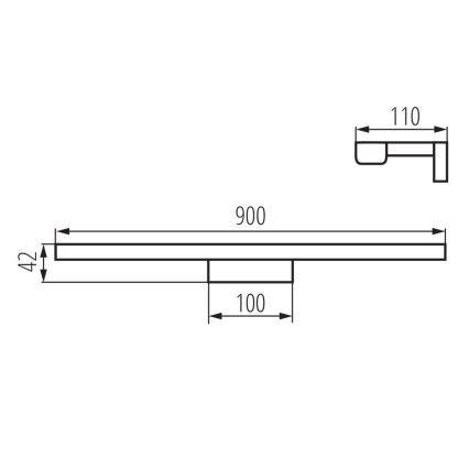 LED Vannitoa peeglivalgusti ASTEN LED/15W/230V IP44 valge