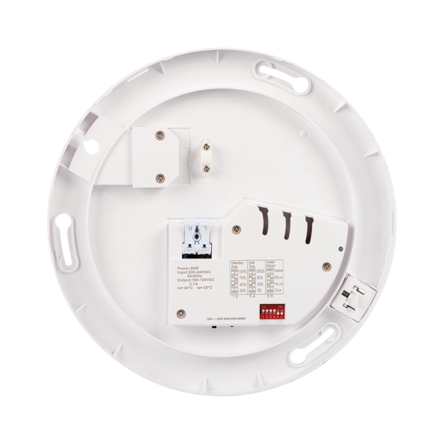 LED laelamp liikumis- ja hämarusanduriga VARSO LED/22/30W/230V 3000/4000/6500K läbimõõt 33 cm IP54
