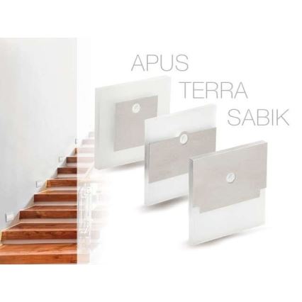 LED Trepivalgusti APUS anduriga LED/0,8 W/12V 3000K