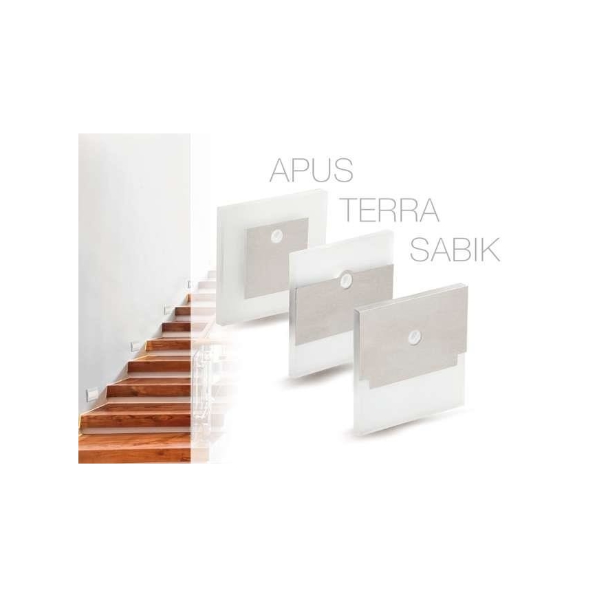 LED Trepivalgusti APUS anduriga LED/0,8 W/12V 3000K