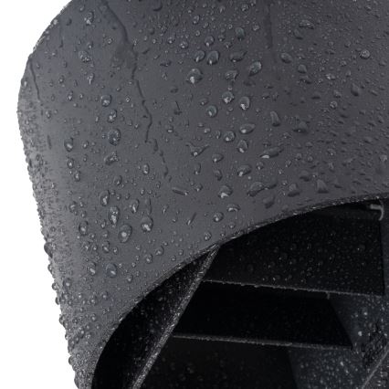 LED-välisseinavalgusti liikumis- ja hämarussensoriga REKA, 7 W, 230 V, IP54, antratsiitne, ümmargune