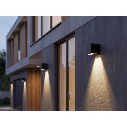LED päikeseseinavalgusti anduriga REKA LED/3W/3,7V 1800 mAh 3000/4000/6500K IP65 antratsiit