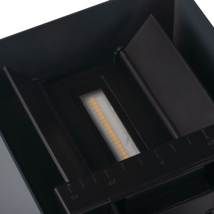 LED-päikesepaneeliga seinavalgusti anduriga REKA LED/6W/3,7V 1800 mAh 3000/4000/6500K IP65 must