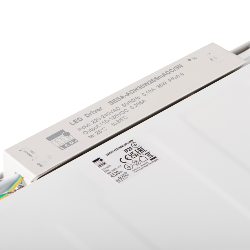 LED Süvistatav valguspaneel BAREV ECO LED/36W/230V 4000K 60x60 cm