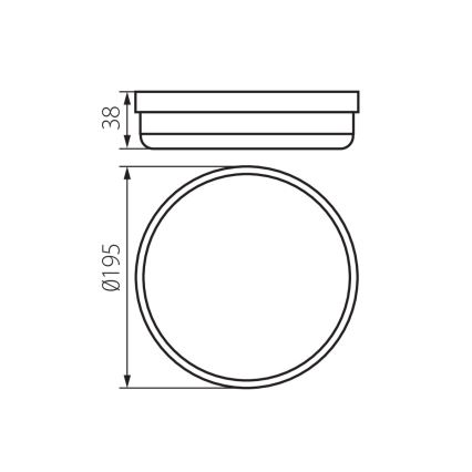 LED Laevalgusti vannituppa TOLU LED/18W/230V 4000K IP54 valge