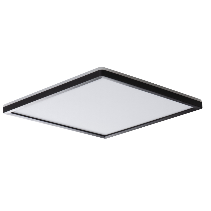 LED Laevalgusti vannituppa AZPO LED/22W/230V 42x42 cm IP54 must