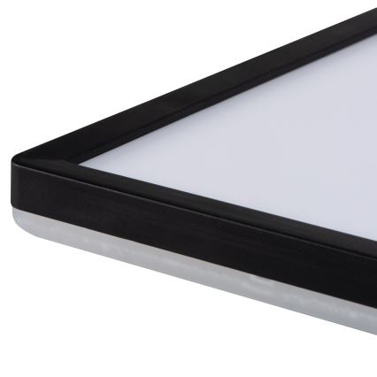 LED Laevalgusti vannituppa AZPO LED/22W/230V 42x42 cm IP54 must
