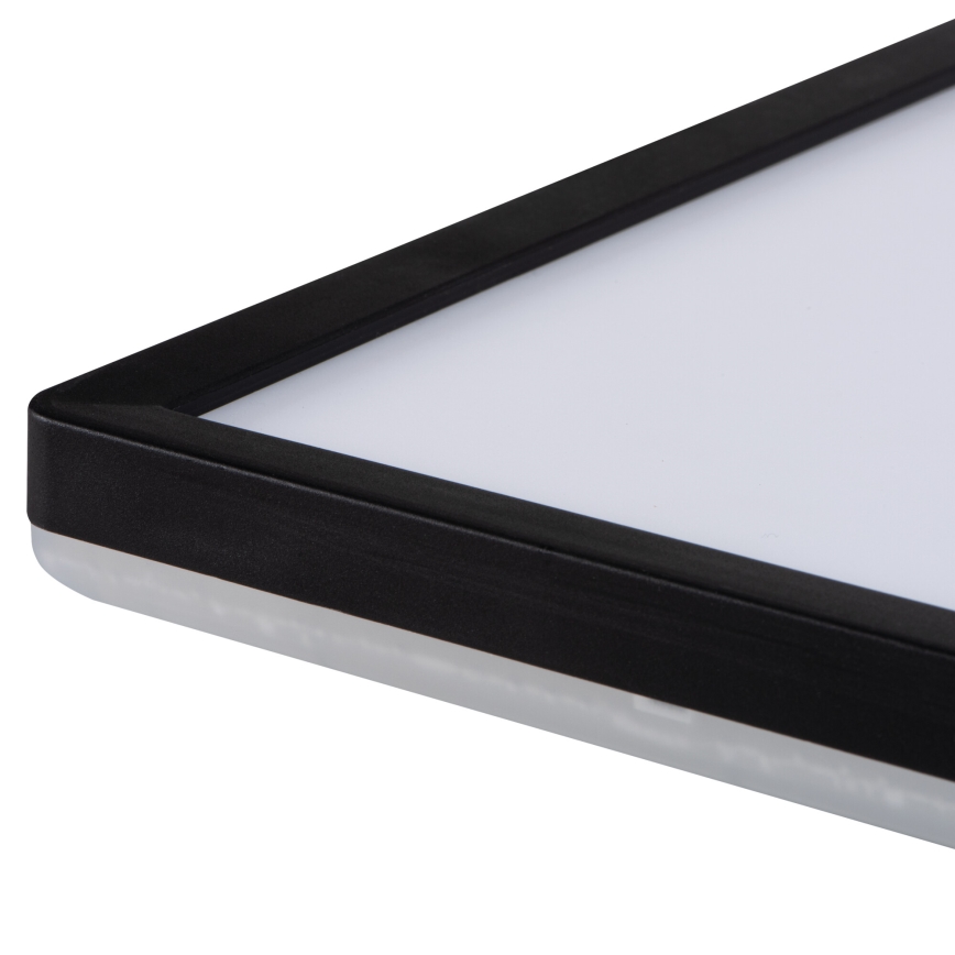 LED Laevalgusti vannituppa AZPO LED/22W/230V 42x42 cm IP54 must