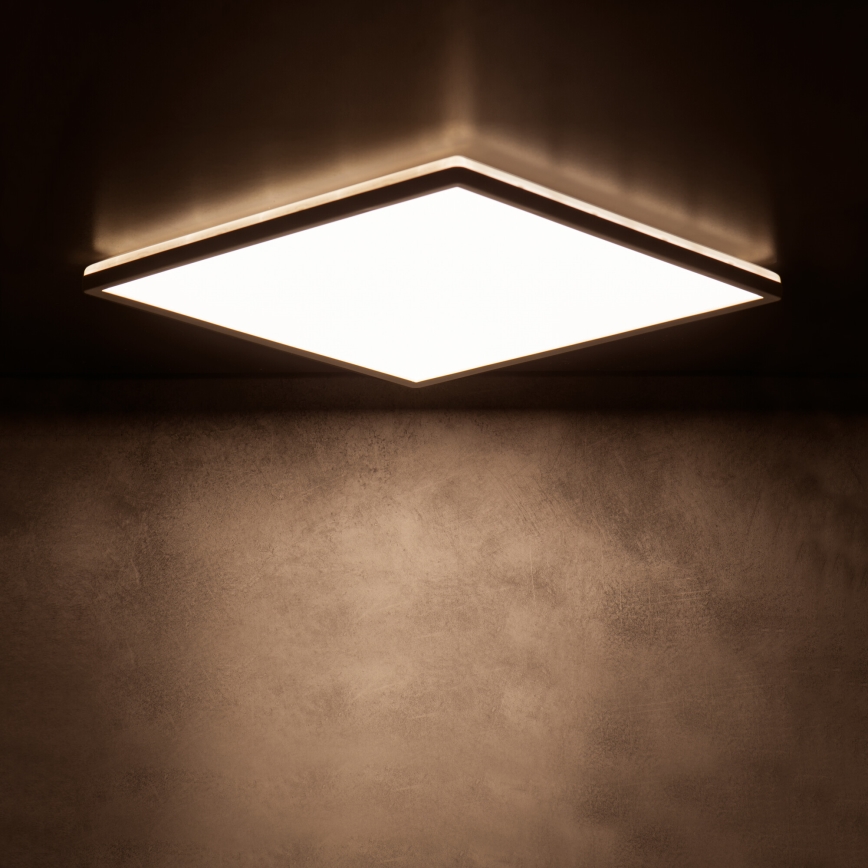 LED laevalgusti AZPO LED/12,3W/230V 3000/4000/6000K 22,5x22,5 cm IP54 must