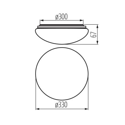LED vannitoa laevalgusti liikumis- ja hämarussensoriga CORSO LED/24W/230V 3000/4000/6500K läb. 38 cm IP44