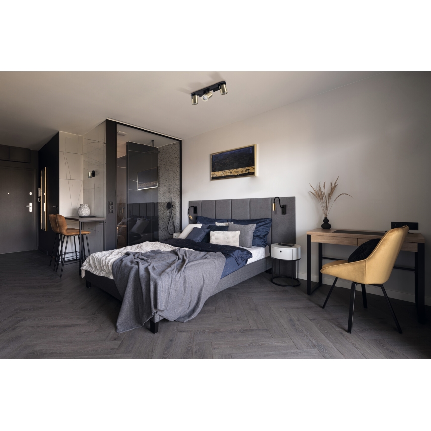 Painduv LED-laualamp TONIL LED/3,3W/230V must/kuldne