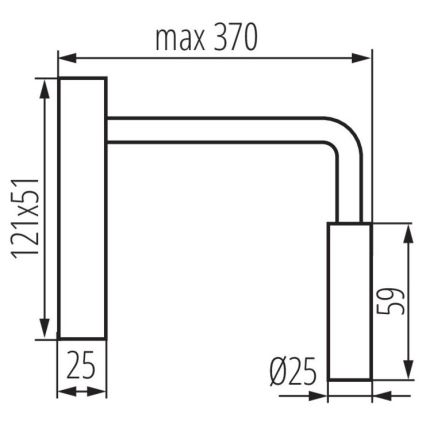 LED Paindlik väike lamp TONIL LED/2,7W/230V must