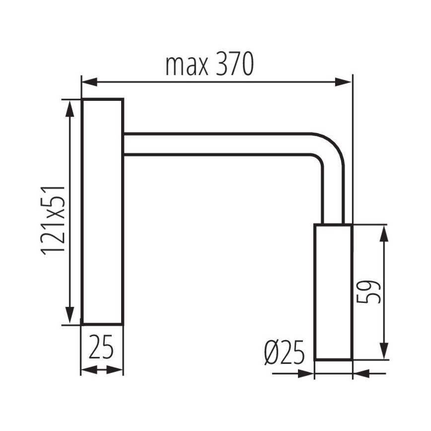 LED Paindlik väike lamp TONIL LED/2,7W/230V must