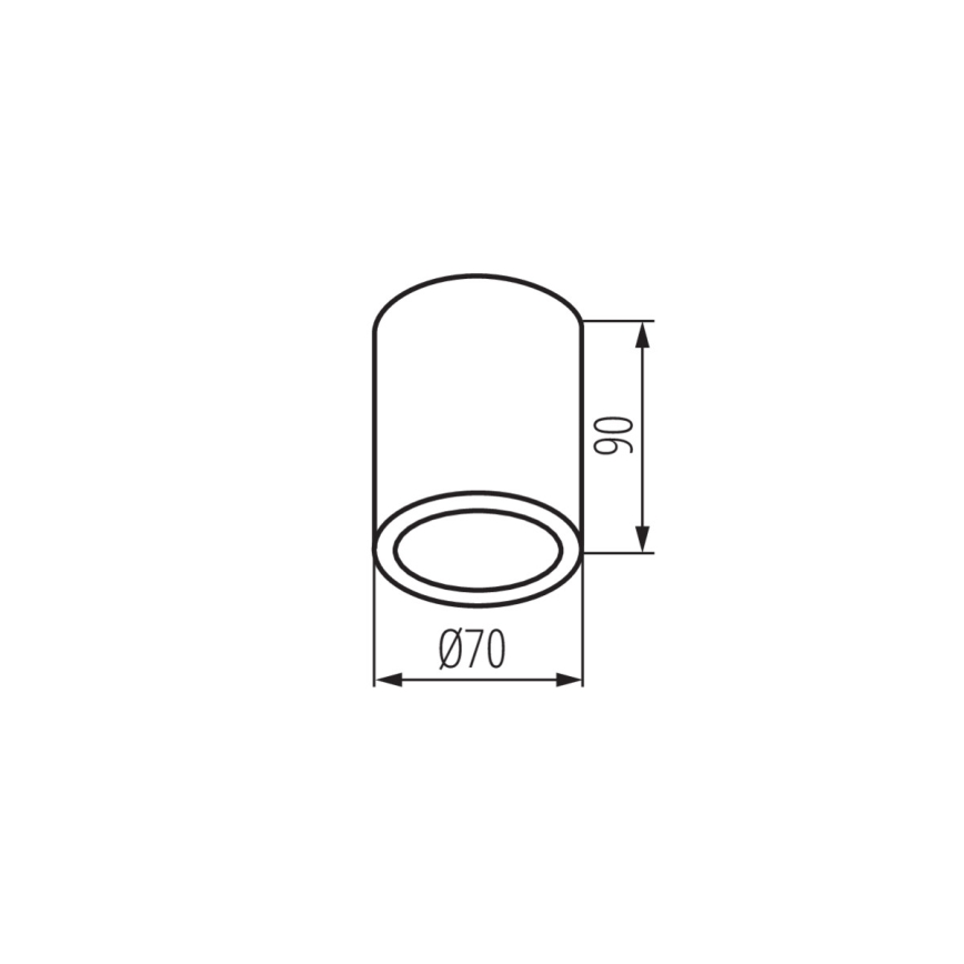 Suunatav välisvalgusti AQILO 1xGU10/7W/230V IP65 must