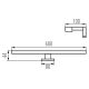 LED Peeglivalgusti vannituppa  ASTIM LED/12W/230V IP44 must