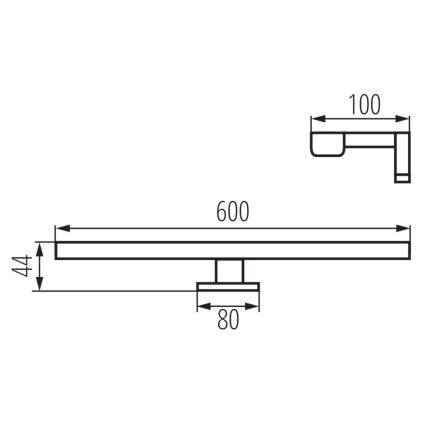 LED Vannitoa peeglivalgusti ASTIM LED/12W/230V IP44 valge