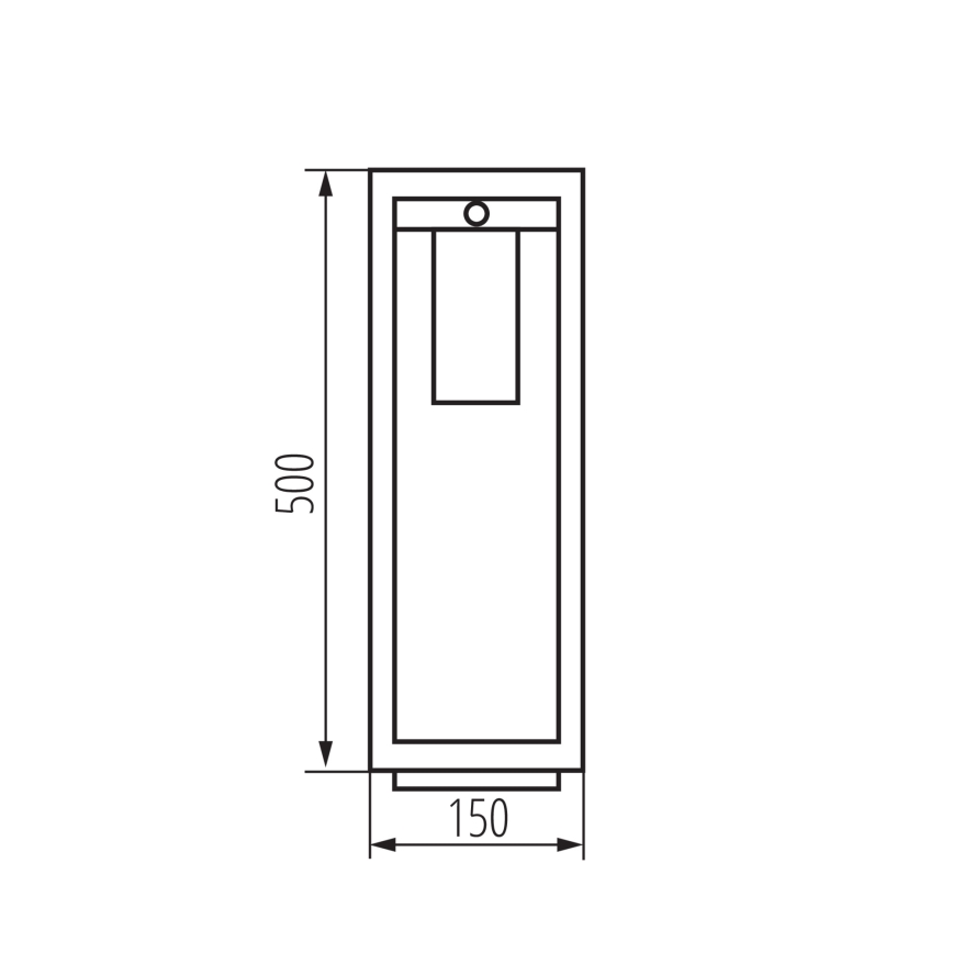 Välivalgusti koos anduriga VIMO 1xE27/15W/230V 50 cm IP44 vask