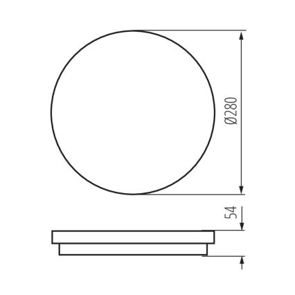 LED Vannitoavalgusti koos anduriga STIVI LED/24W/230V IP65