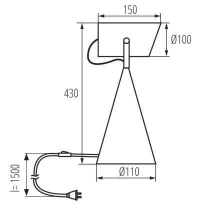 Laualamp LARATA 1xE27/5W/230V valge