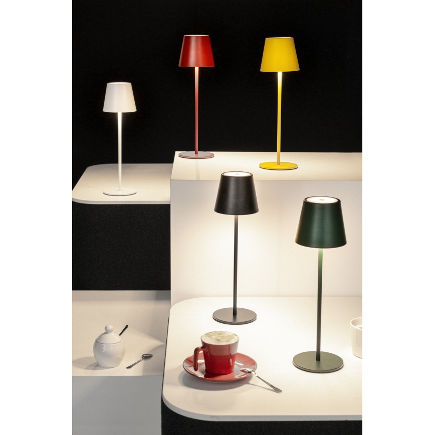 LED Hämardatav laetav laualamp INITA LED/1,2W/1800 mAh IP54 punane