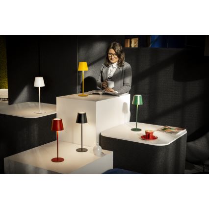LED Hämardatav laetav laualamp INITA LED/1,2W/1800 mAh IP54 punane