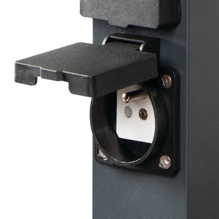 Väli pistikupesadega torn NASTO 2Z Type E 230V IP44 antratsiit