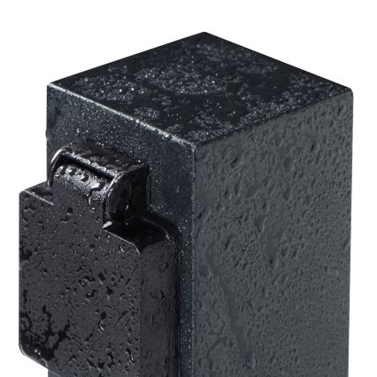 Väli pistikupesadega torn NASTO 2Z Type E 230V IP44 antratsiit