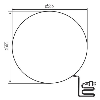 Välivalgusti STONO 1xE27/25W/230V d. 58,5 cm IP65