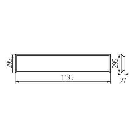 LED Süvistatav valguspaneel BLINGO LED/34W/230V 120x30 cm UGR16