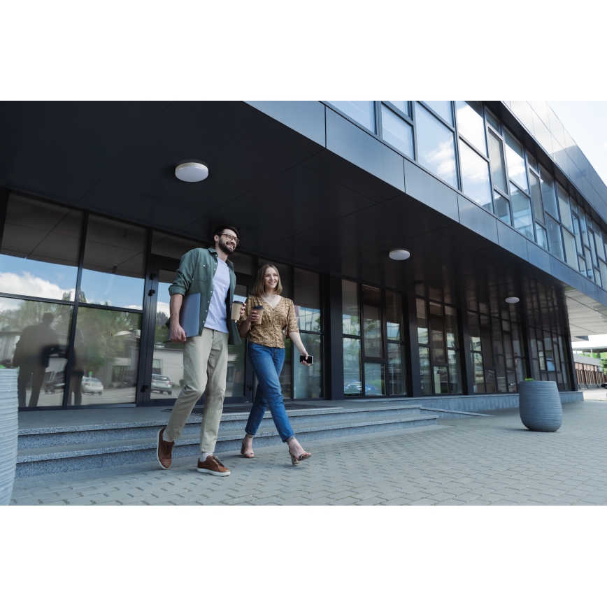 LED Tööstuslik laevalgusti IPER LED/19W/230V IK10 IP65 ümmargune valge