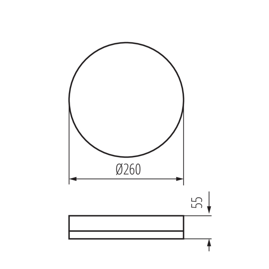 LED Tööstuslik laevalgusti IPER LED/26W/230V IK10 IP65 ümmargune valge