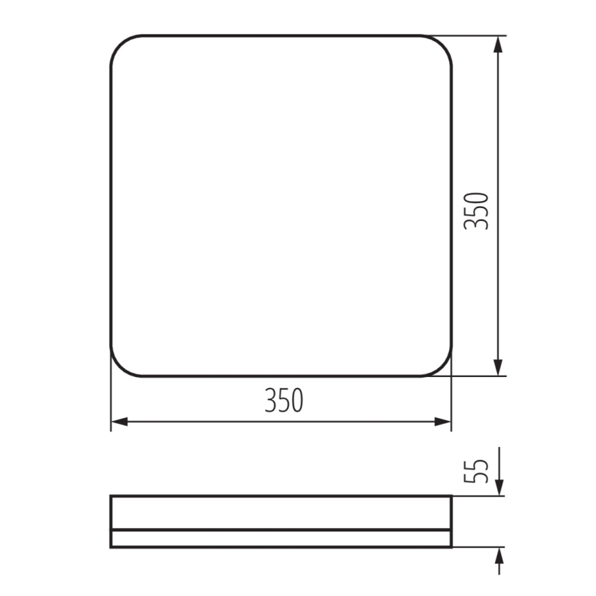 LED Tööstuslik laevalgusti IPER LED/35W/230V IK10 IP65 kandiline valge