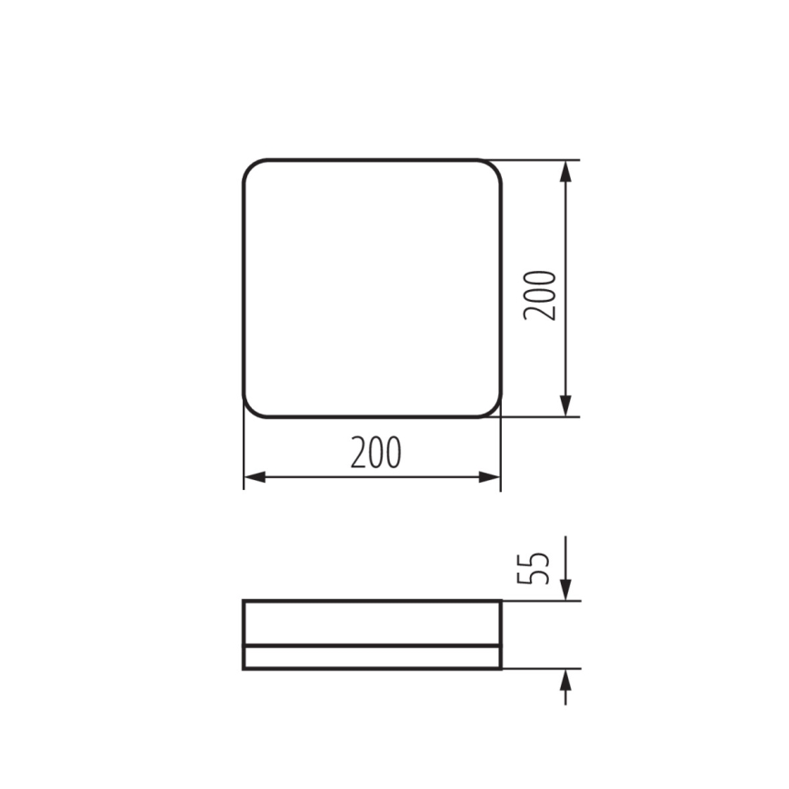 LED Tööstuslik laevalgusti liikumisanduriga IPER LED/19W/230V IK10 IP65 kandiline valge