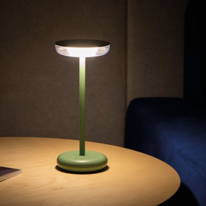 Kanlux 37313- LED Hämardatav laetav lamp FLUXY LED/1,7W/1800 mAh IP44 roheline