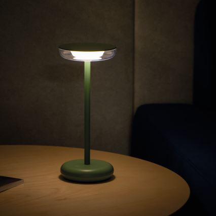 Kanlux 37313- LED Hämardatav laetav lamp FLUXY LED/1,7W/1800 mAh IP44 roheline