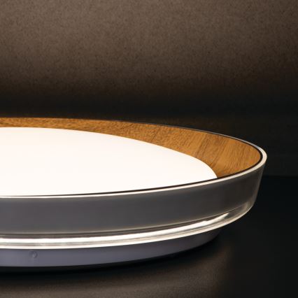 LED Laevalgusti NIFU LED/17,8W/230V d. 43 cm valge/pruun