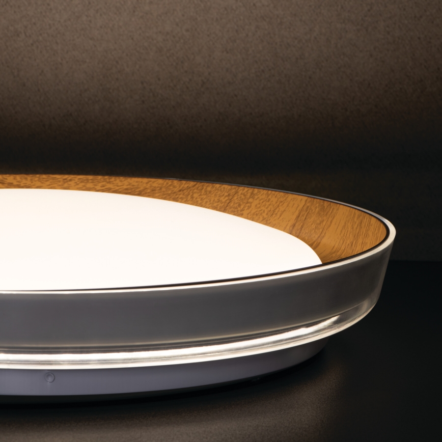 LED Laevalgusti NIFU LED/17,8W/230V d. 43 cm valge/pruun