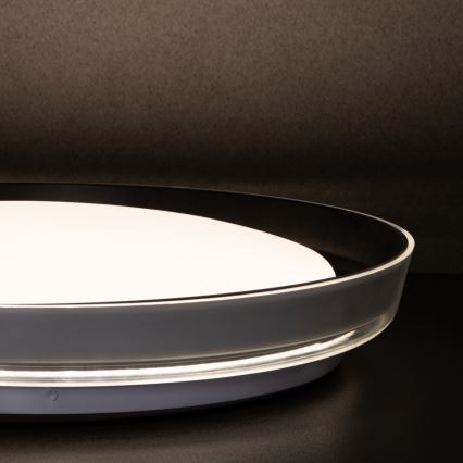 LED Laevalgusti NIFU LED/17,8W/230V d. 43 cm valge/must