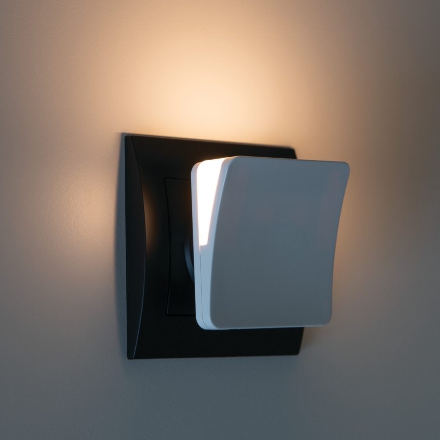 LED pistikupõhine öölamp hämarusanduriga HOFI LED/0,28W/230V valge