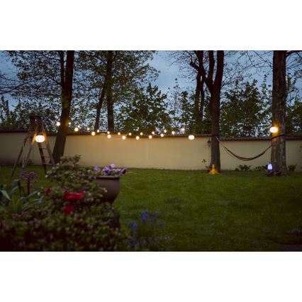 LED Väli dekoratiivne kett GARLAND STONO 10xLED/10W/230V 6m IP67