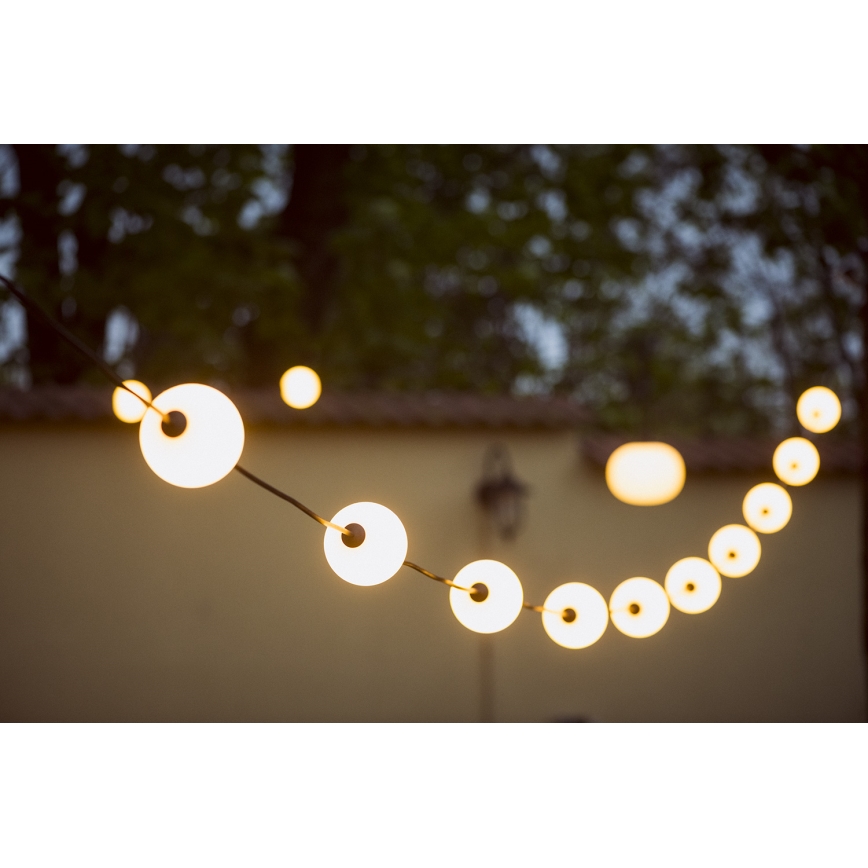 LED Väli dekoratiivne kett GARLAND STONO 10xLED/10W/230V 6m IP67