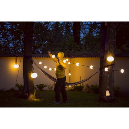 LED Väli dekoratiivne kett GARLAND STONO 10xLED/10W/230V 6m IP67