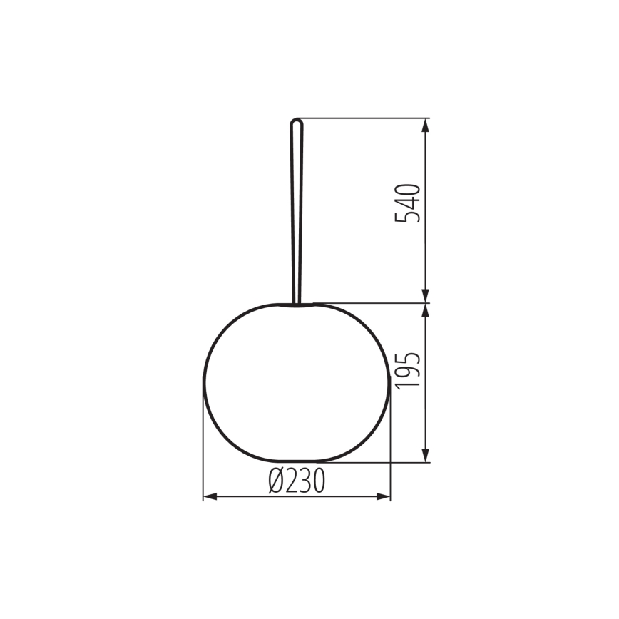 LED Hämardatav väli laetav rippvalgusti STONO LED/1W/3000 mAh IP54