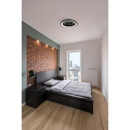 LED Hämardatav laeventilaator valgustiga PLAVE LED/48W/230V 3000/4000/6500K + kaugjuhtimispult
