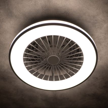 LED Hämardatav laeventilaator valgustiga PLAVE LED/48W/230V 3000/4000/6500K + kaugjuhtimispult