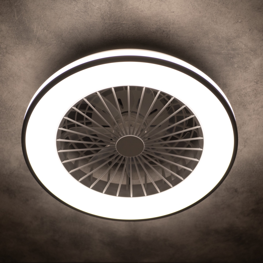 LED Hämardatav laeventilaator valgustiga PLAVE LED/48W/230V 3000/4000/6500K + kaugjuhtimispult